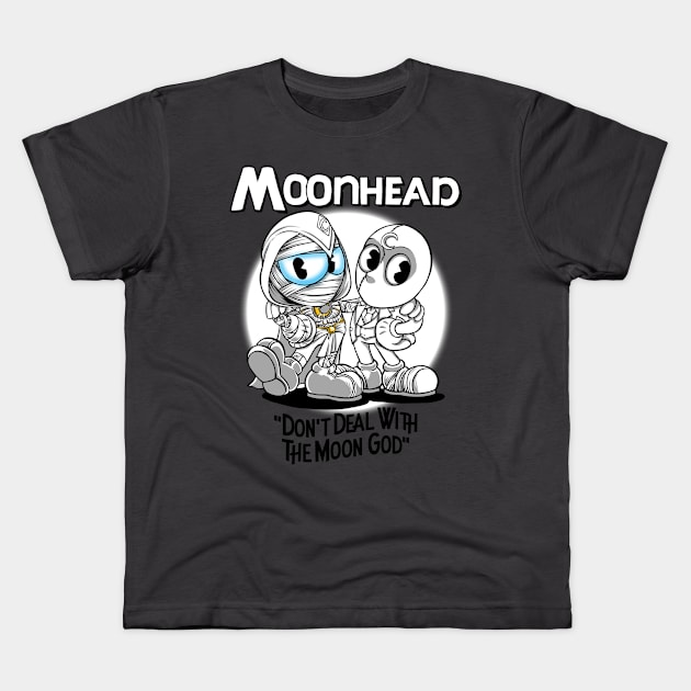 Moonhead Kids T-Shirt by joerock